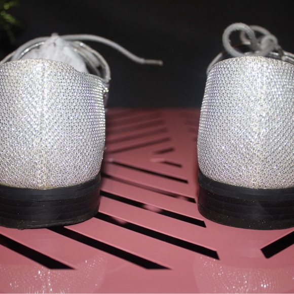 Silver Gliiter Loafer - Picture 3 of 11